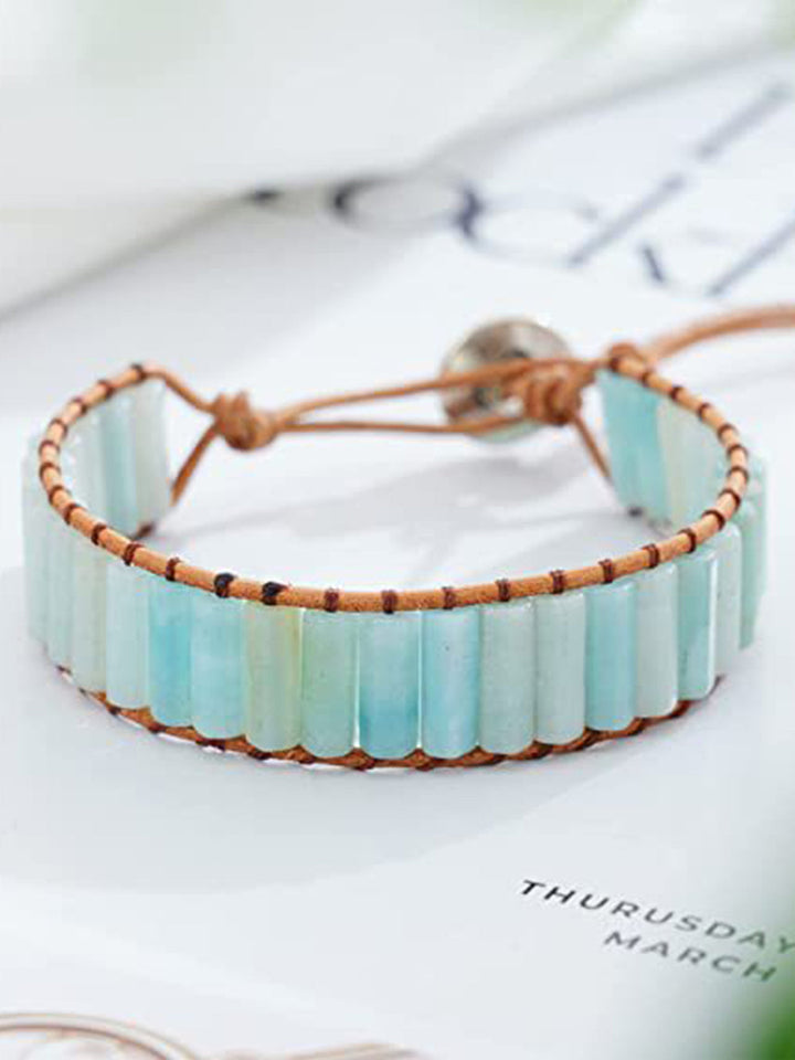 Náhrdelník z přírodního kamene 7 čakrových léčebných korálků