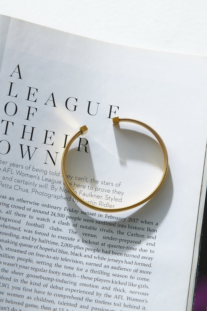 Náramek s 18k zlatým pokováním Showing Off