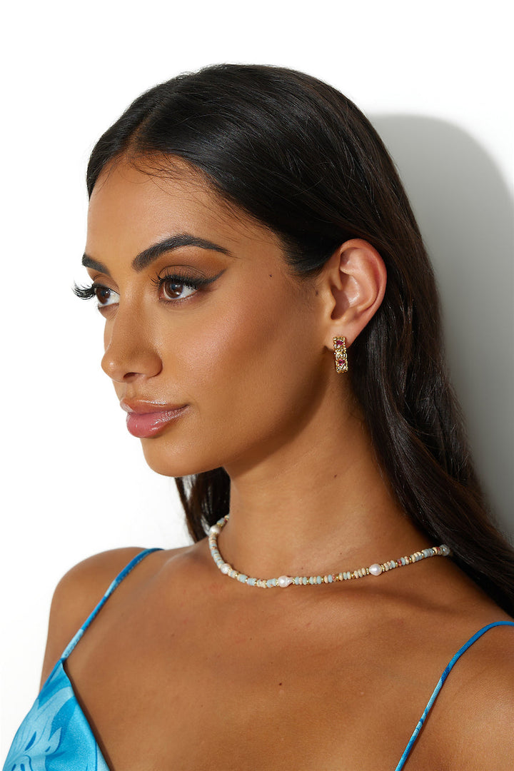 Náušnice Gorg Gems z pozlaceného 18k zlata