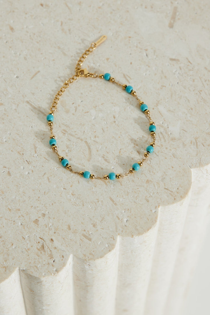 Zlatý náramek s mořskou pannou pozlacený 18k