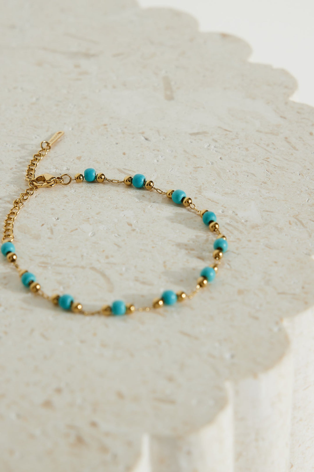 Zlatý náramek s mořskou pannou pozlacený 18k