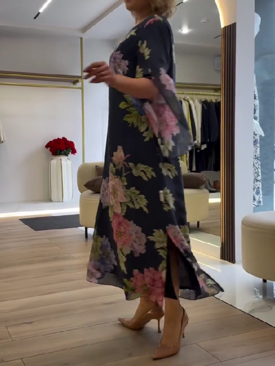 Isla | Sluneční květinové šaty