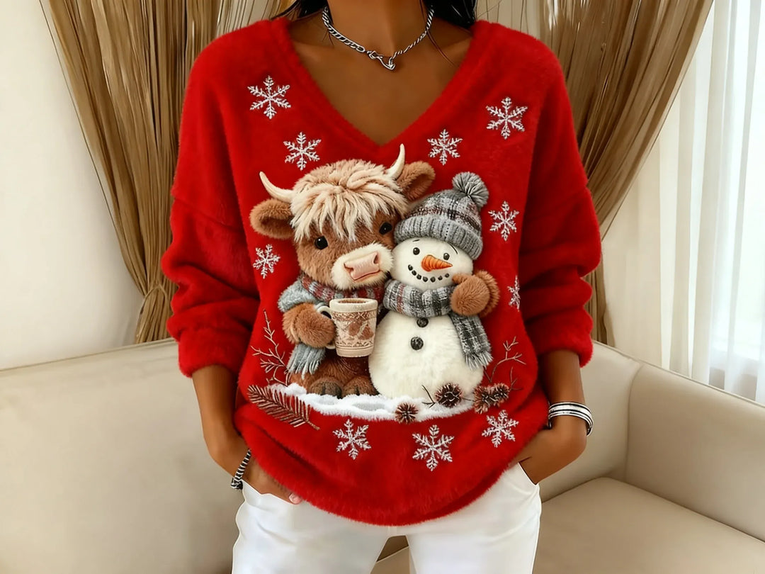Tina – Kerst Yeti Blouse