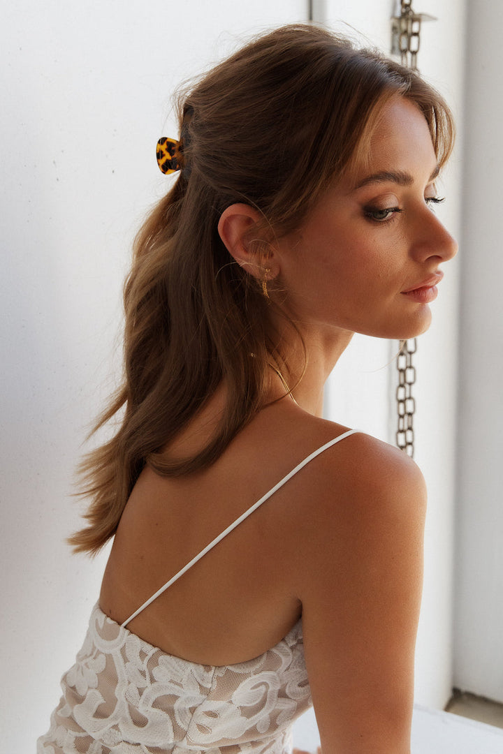 Náušnice Fall Into Me z pozlaceného 18K zlata