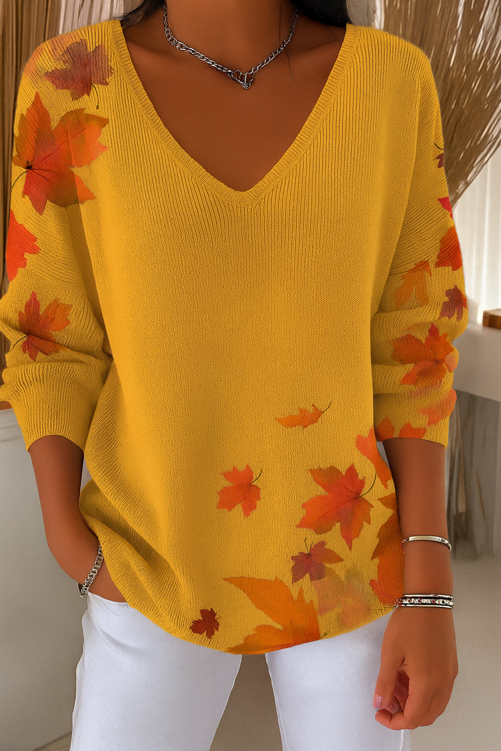 ADÉLIA | Svetr s výstřihem do V