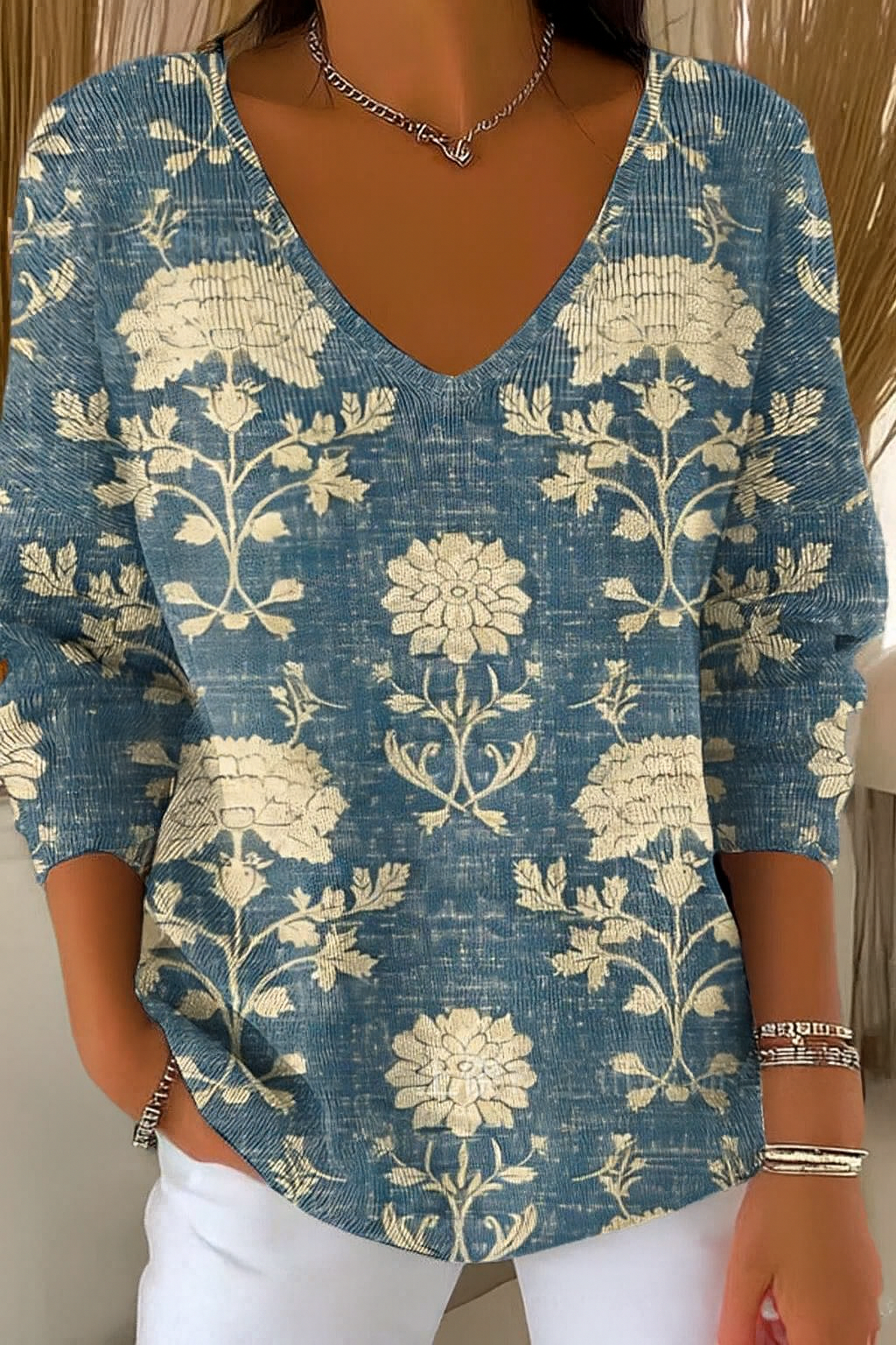 ADÉLIA | Svetr s výstřihem do V