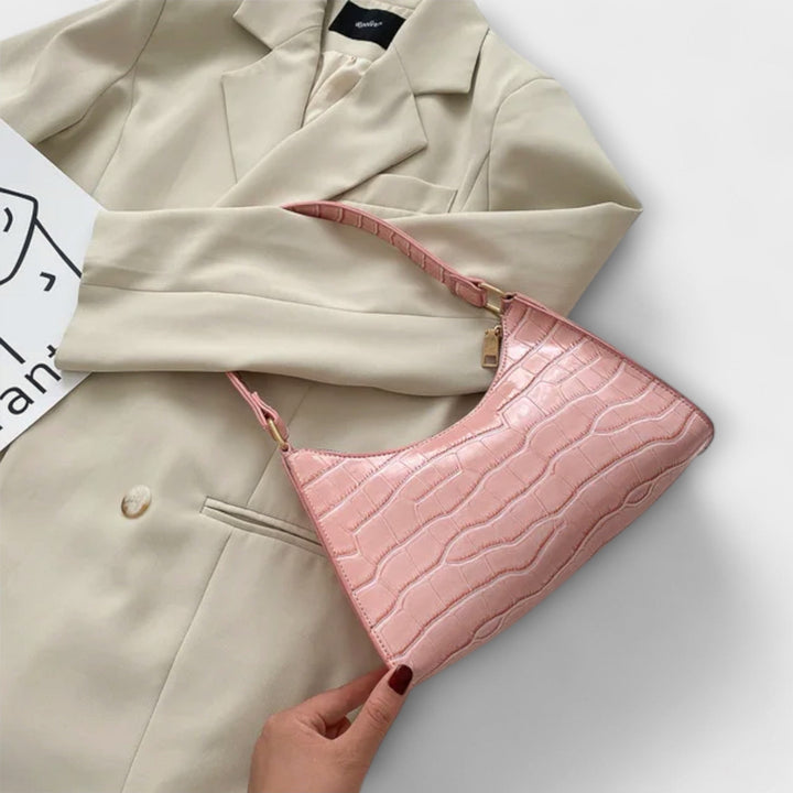 Eline. Lesklá Kožená Taška