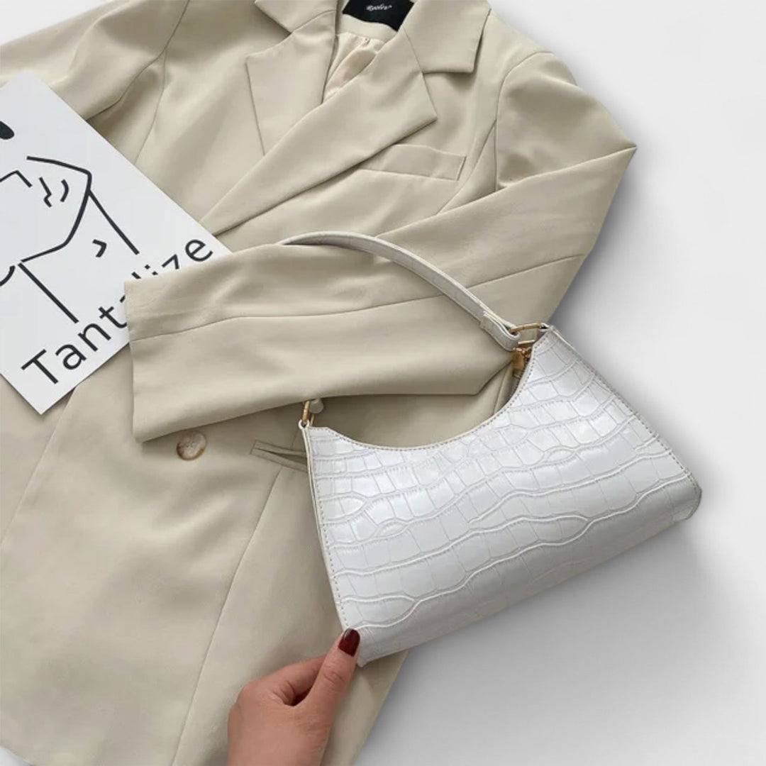 Eline. Lesklá Kožená Taška