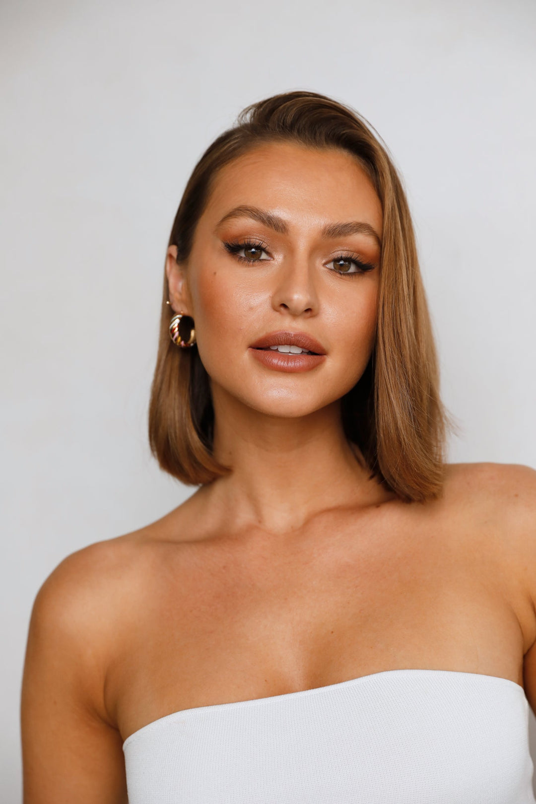 Náušnice s 18K zlatým pozlacením Liquorice Dreams