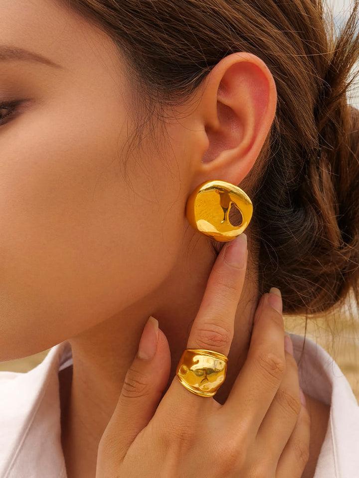 Přehnané Rty Dvoustranný Prsten