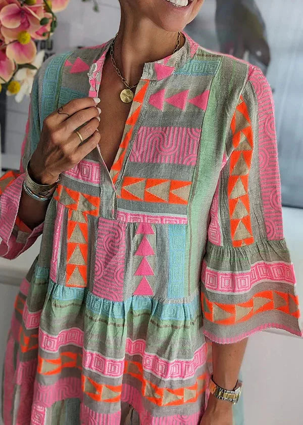 Ellie - Prodyšné Letní Šaty z Bavlny a Konopí