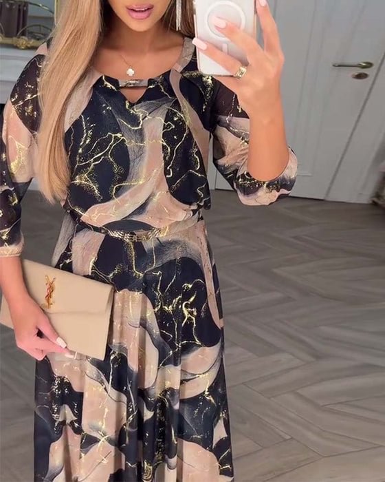 Šarlota – Maxi šaty Golden Touch