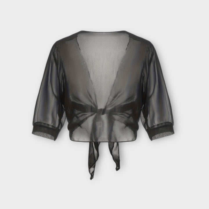 Blůza s otevřeným předním dílem