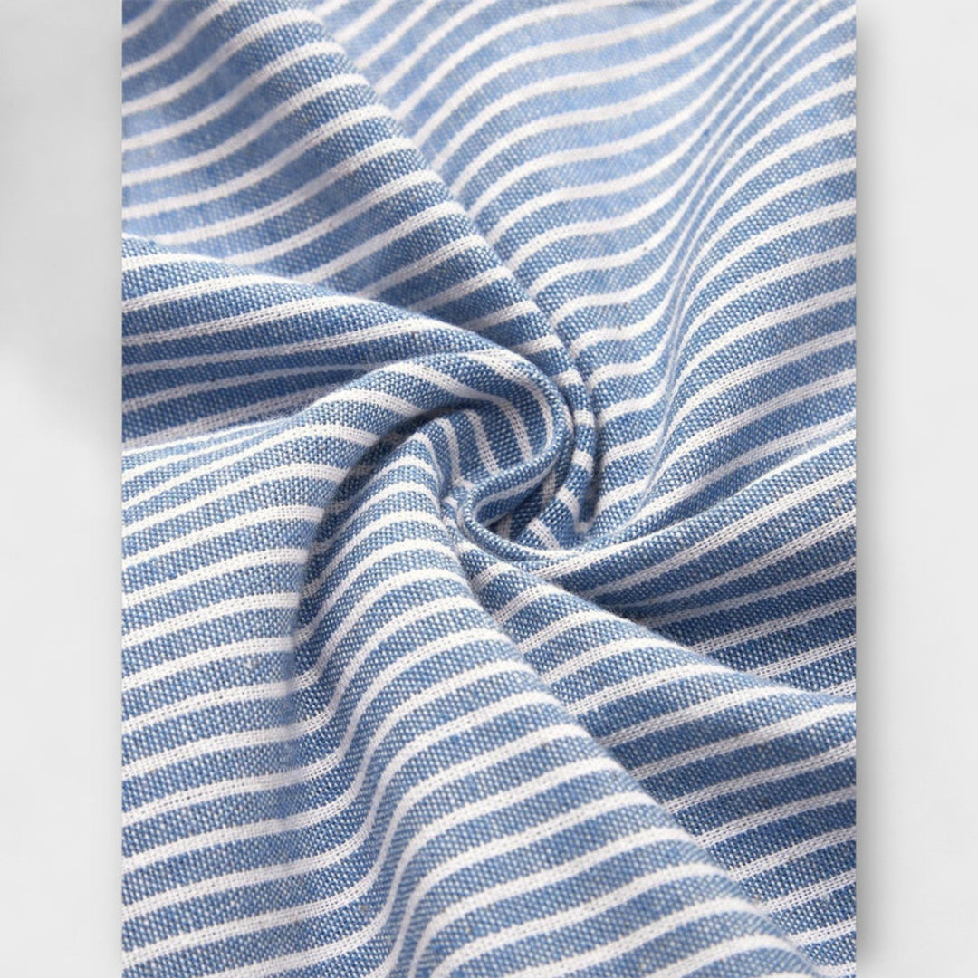 Luisa – Pruhované midi šaty z bavlny