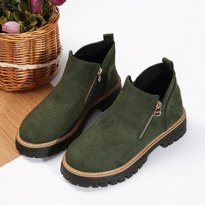 Sára | Stylové kotníkové boty s postranním zipem
