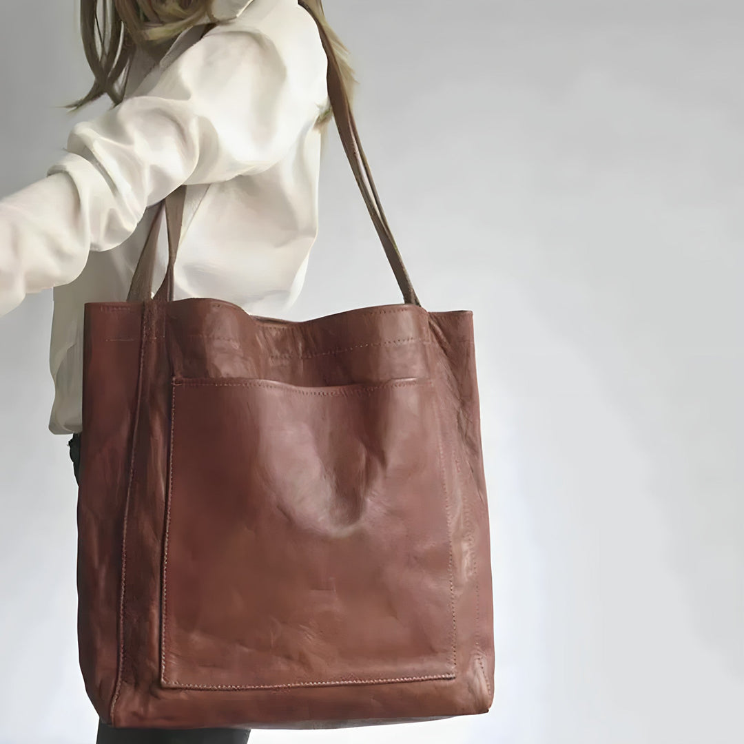 Aveline Luxe Tote – Stylová kožená kabelka přes rameno