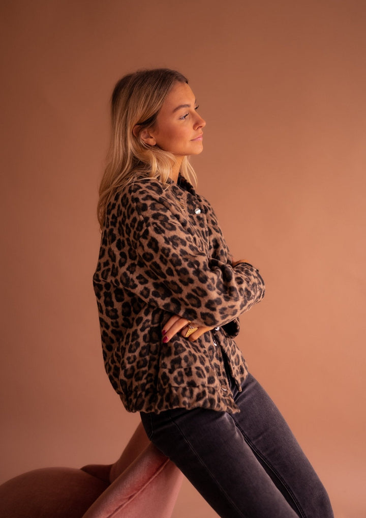 Leona - Trendy vesta s leopardím vzorem