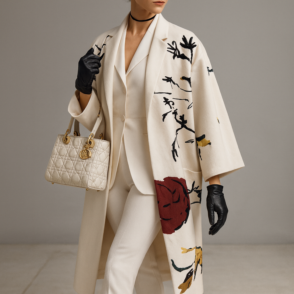 Isa – Dámský kabát s jedinečným vzorem