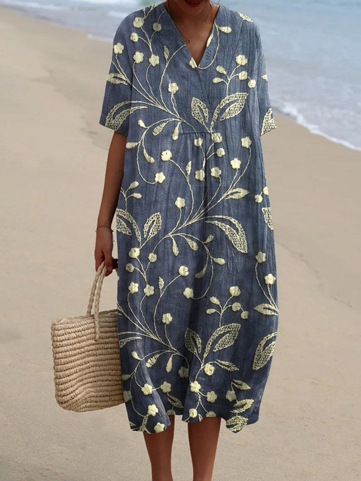 Elin | Boho květinové šaty – Limitovaná kolekce