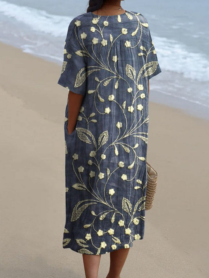 Elin | Boho květinové šaty – Limitovaná kolekce