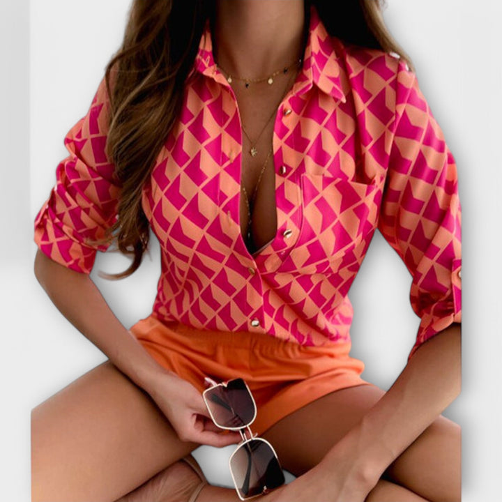 Blůza s klasickým límcem